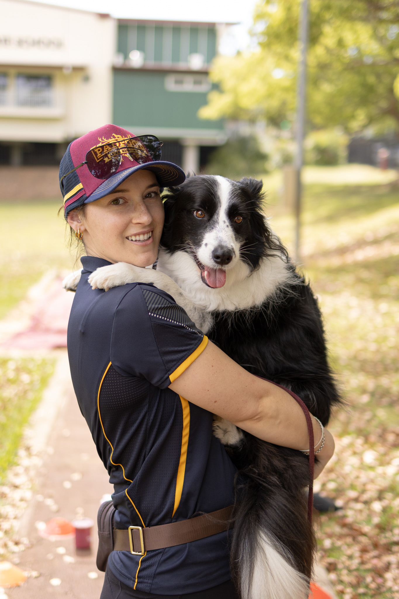 Hannah Woods holding Layla